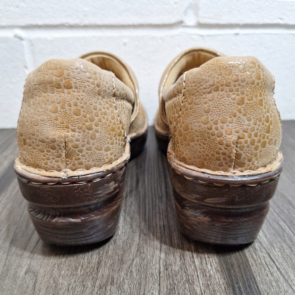 b.o.c. Born Concept Womens Tan Pebble Textured Slip On Clogs Shoes 8M C00092 - Picture 4 of 8
